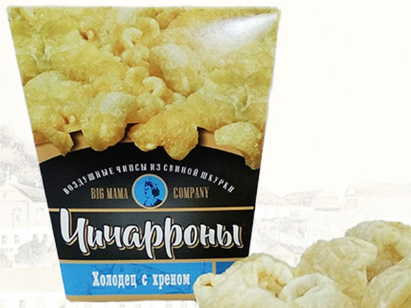 Чичарроны со вкусом холодца и хрена в Сарапуле