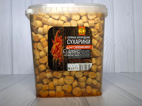 Сухарики с красной икрой в Сарапуле