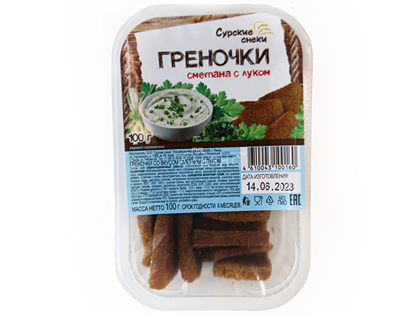 Сурские гренки Сметана с луком (100 гр) в Сарапуле