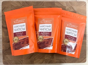 Бастони колбаски сыровяленные классические: Мясо (АЛЬЯНС) вяленое курица 