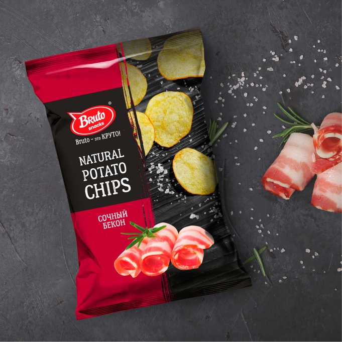 Картофель «Бруто» со вкусом бекона 130 гр. в Сарапуле