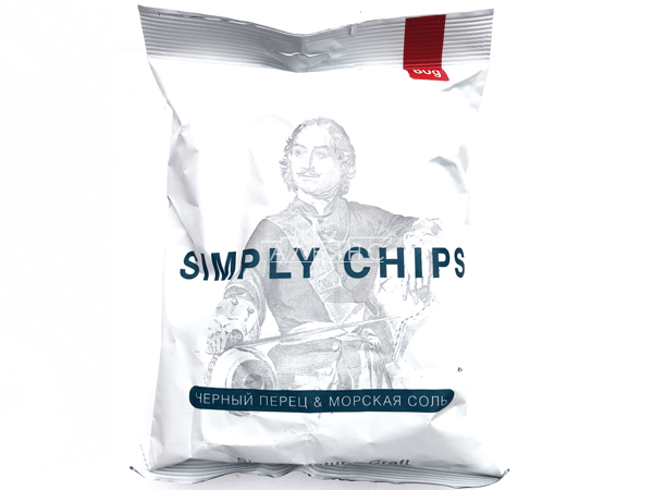 Картофельные чипсы "Simple chips" Морская соль и черный перец 80 гр. в Сарапуле